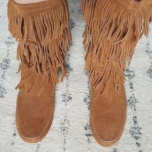 Lauren Conrad Fringe Boots